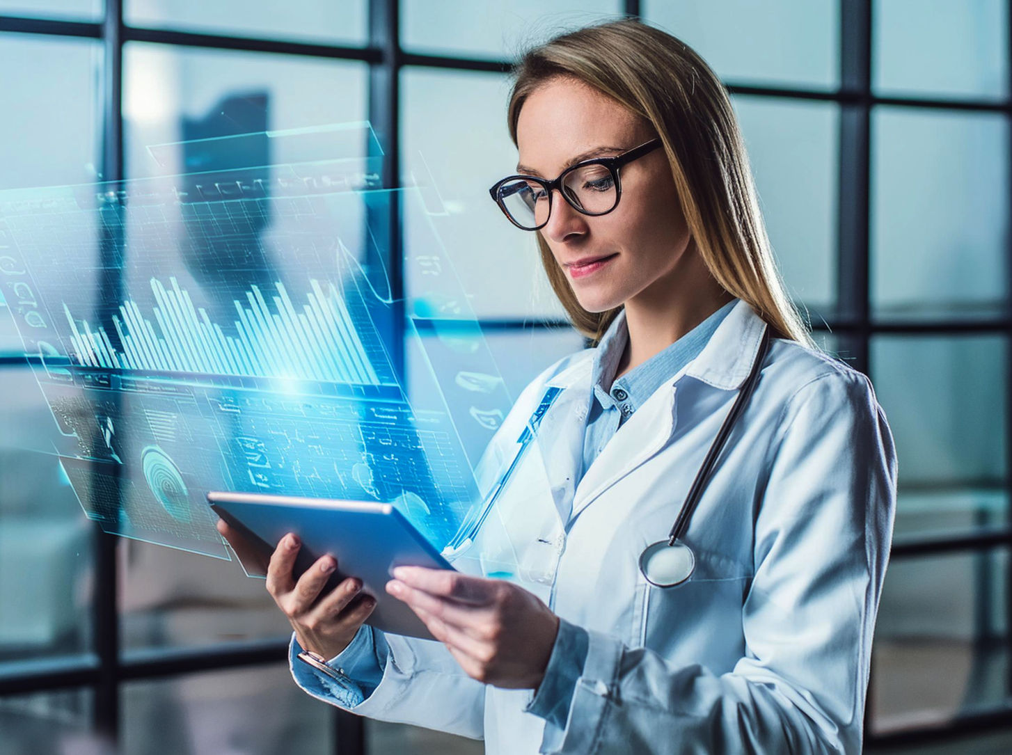 Healthcare professionals working together